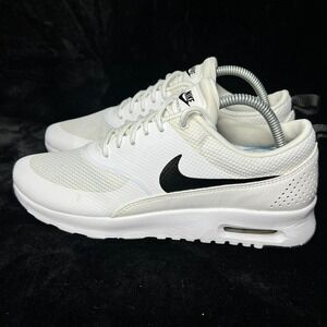 Nike Air Max Thea 599409-103 Womens 10 Us Running Shoes White Black Mesh Sneaker